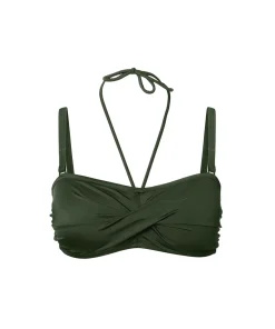 Wiki Bikinier<W076 OLIVE - Swimwear Bandeau bikini top