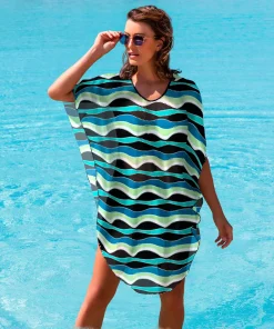 Wiki Strandtøj<W491 SAINT LUCIA - Swimwear Beach Poncho