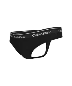Calvin Klein Trusser<6WA BLACK W. DTM WB - Modern Ctn Holiday Coordinate Thong