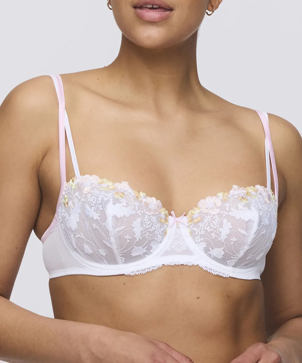 Marie Jo Bh'er<WIT WHITE - Lizelot Balcony Bra Vertical Seam