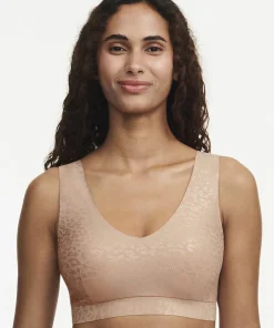 Chantelle Undertøj|Bh'er<0X7 LEO SHIMMER PRINT - Softstretch Padded V Neck