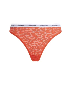Calvin Klein Trusser<XAQ CHERRY TOMATO - Modern Logo W/ Lace Thong