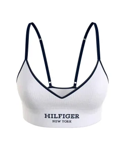 Tommy Hilfiger Bh'er<YBR WHITE - Th Monotype Rib Triangle