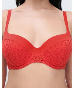 Chantelle Bh'er<0YU POPPY RED - Norah Covering T-shirt Bra