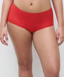 Chantelle Trusser<0YU POPPY RED - Norah High Waisted Full Brief
