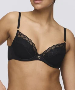 Marie Jo Bh'er<ZWA BLACK - Aven Push-Up Bra Removable Pads