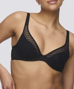 Marie Jo Bh'er<ZWA BLACK - Basyl Half Padded Plunge Bra