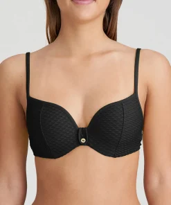 Marie Jo Bikinier<ZWA BLACK - Birgitte Bikini Top Heart Shape Padded