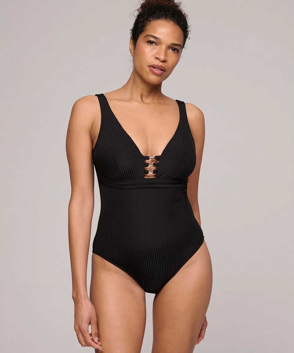 Marie Jo Badedragter<ZWA BLACK - Emly Plunge Swimsuit Wireless