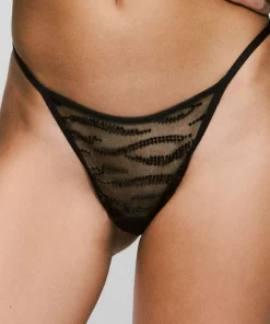 Sarda Sexet Lingeri|Trusser<ZWA BLACK - Milhon Mini Thong