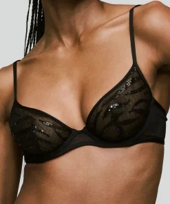 Sarda Sexet Lingeri|Bh'er<ZWA BLACK - Milhon Plunge Bra