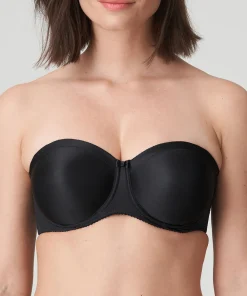PrimaDonna Bh'er<ZWA BLACK - Satin Strapless Non Padded